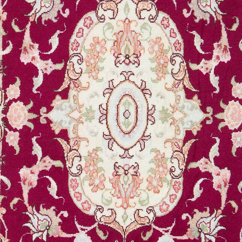 Persisk tæppe - Tabriz - Royal - 98 x 58 cm - mørkerød