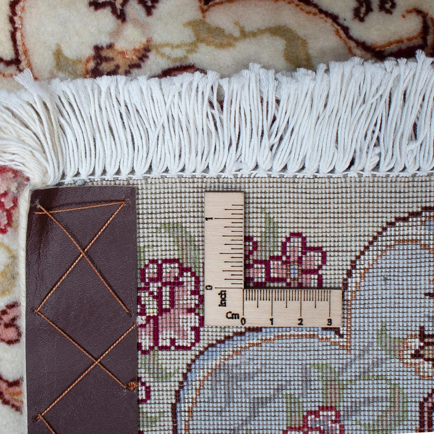 Persisk tæppe - Tabriz - Royal - 98 x 58 cm - mørkerød