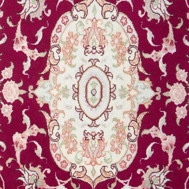 Persisk tæppe - Tabriz - Royal - 96 x 59 cm - mørkerød