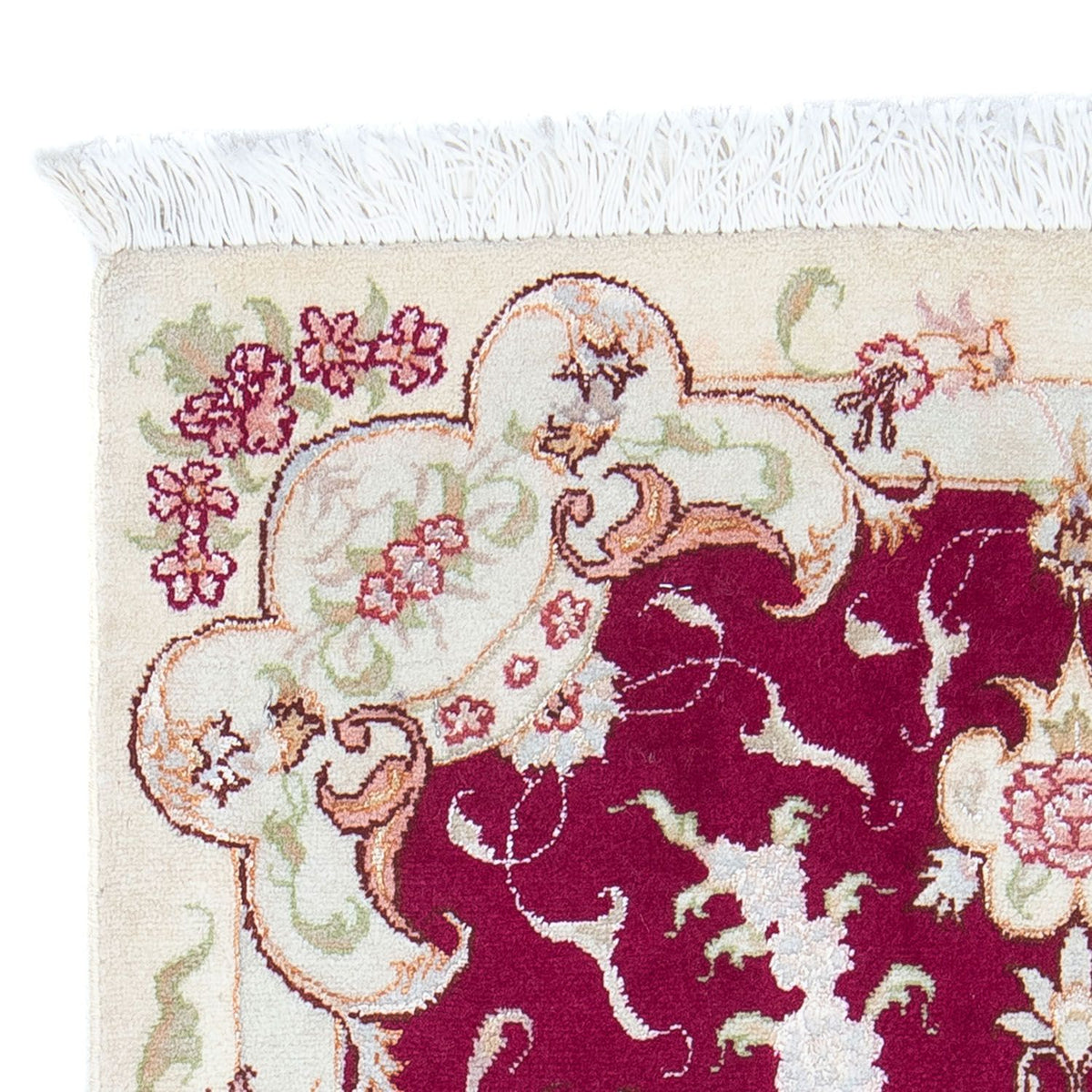 Persisk tæppe - Tabriz - Royal - 96 x 59 cm - mørkerød