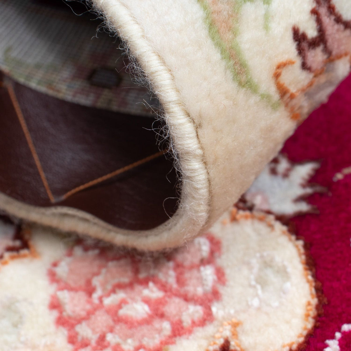 Persisk tæppe - Tabriz - Royal - 96 x 59 cm - mørkerød