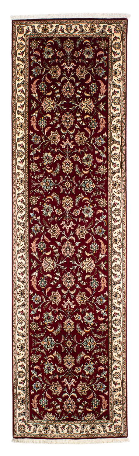 Løber Persisk tæppe - Tabriz - Royal - 295 x 77 cm - mørkerød