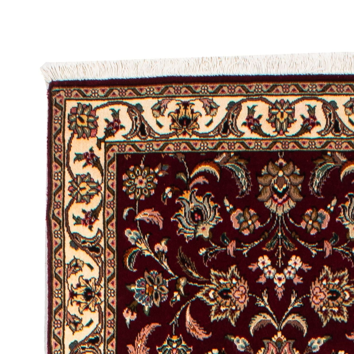 Løber Persisk tæppe - Tabriz - Royal - 295 x 77 cm - mørkerød