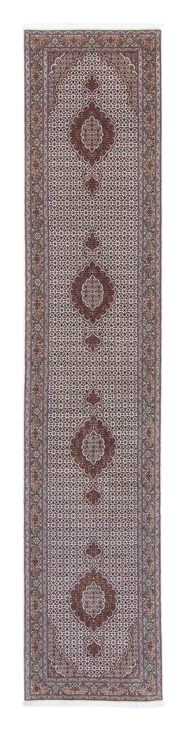 Løber Persisk tæppe - Tabriz - 405 x 83 cm - flerfarvet