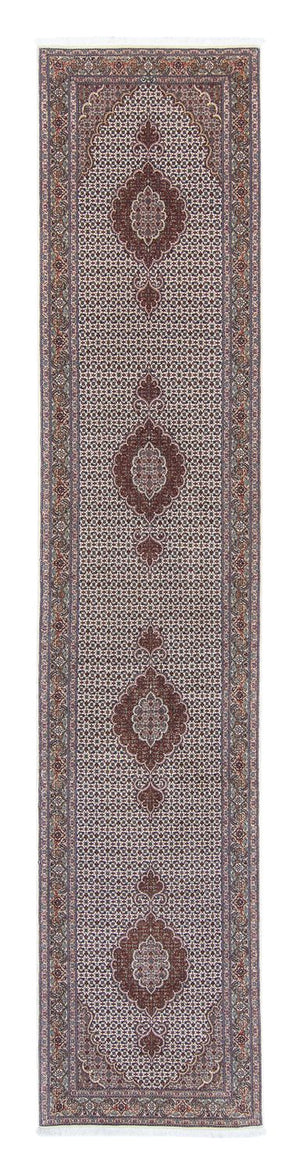 Løber Persisk tæppe - Tabriz - 405 x 83 cm - flerfarvet
