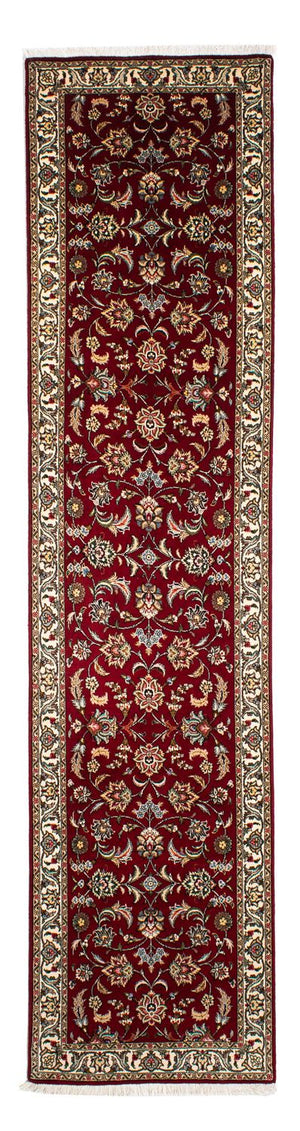 Løber Persisk tæppe - Tabriz - Royal - 316 x 75 cm - mørkerød