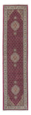 Løber Persisk tæppe - Tabriz - 344 x 80 cm - mørkerød