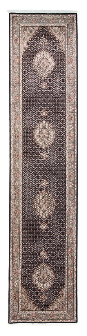 Løber Persisk tæppe - Tabriz - 389 x 83 cm - flerfarvet