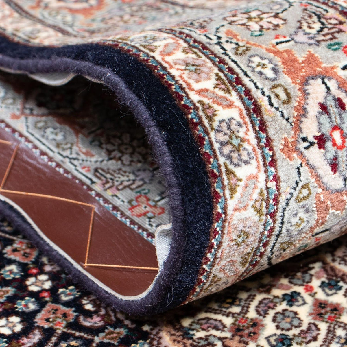 Løber Persisk tæppe - Tabriz - 389 x 83 cm - flerfarvet