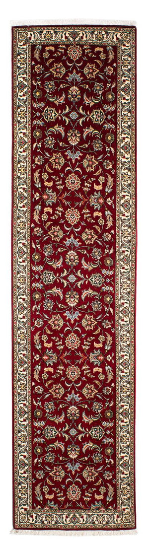 Løber Persisk tæppe - Tabriz - Royal - 312 x 77 cm - mørkerød