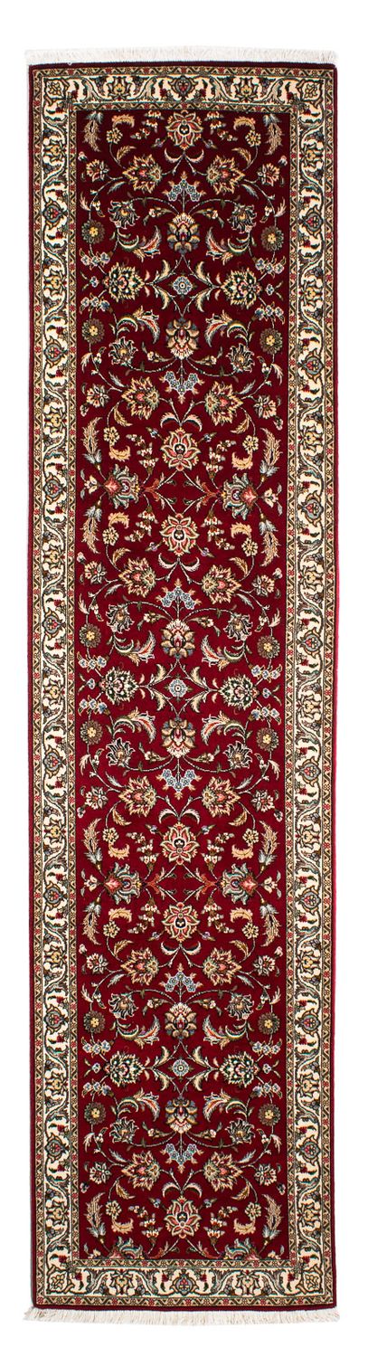 Løber Persisk tæppe - Tabriz - Royal - 312 x 77 cm - mørkerød