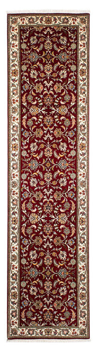 Løber Persisk tæppe - Tabriz - Royal - 322 x 85 cm - mørkerød