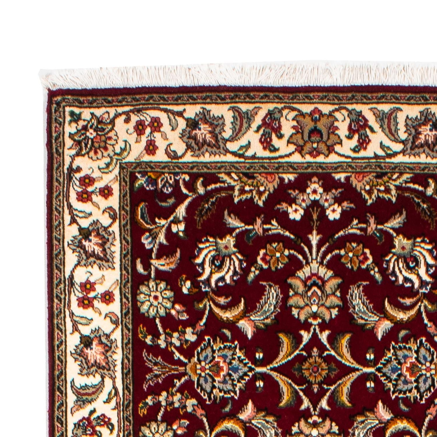 Løber Persisk tæppe - Tabriz - Royal - 322 x 85 cm - mørkerød