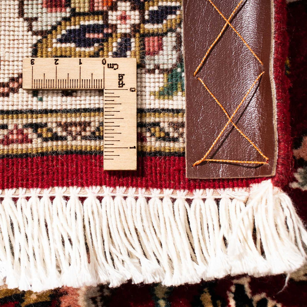 Løber Persisk tæppe - Tabriz - Royal - 322 x 85 cm - mørkerød