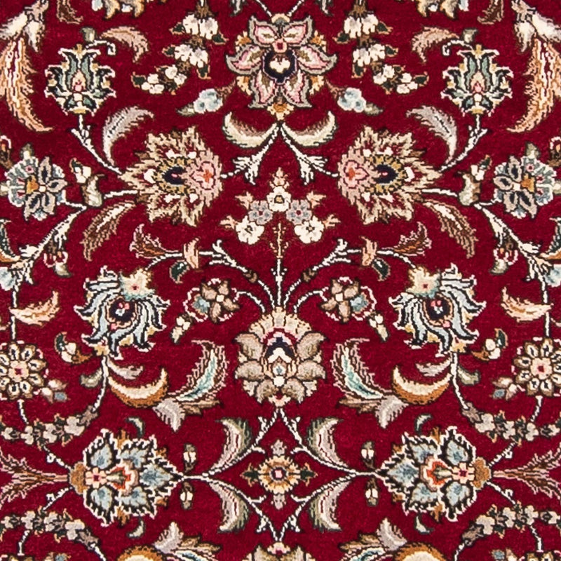 Løber Persisk tæppe - Tabriz - Royal - 390 x 87 cm - mørkerød