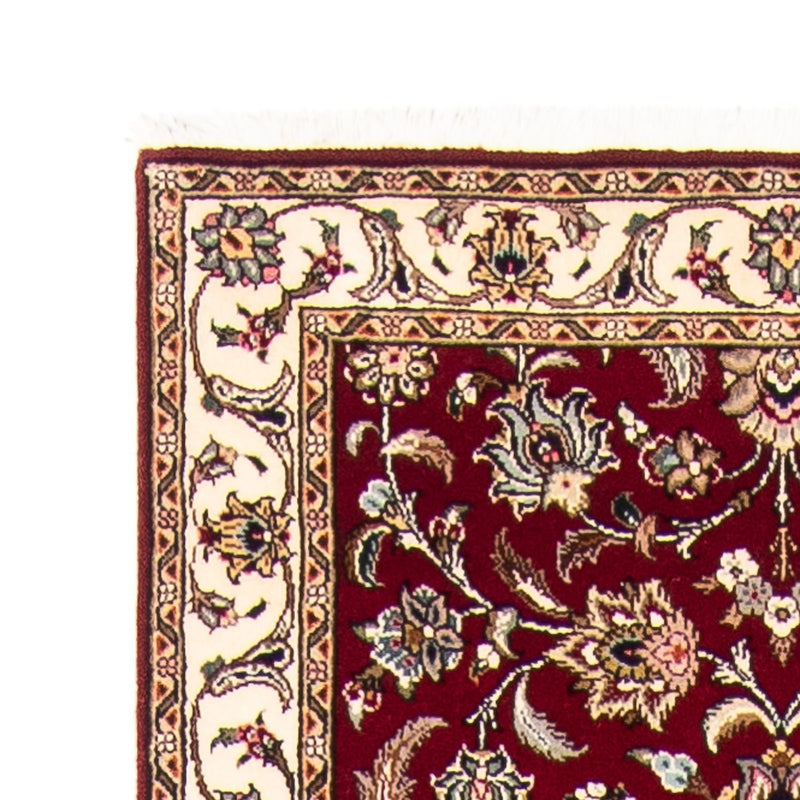 Løber Persisk tæppe - Tabriz - Royal - 390 x 87 cm - mørkerød