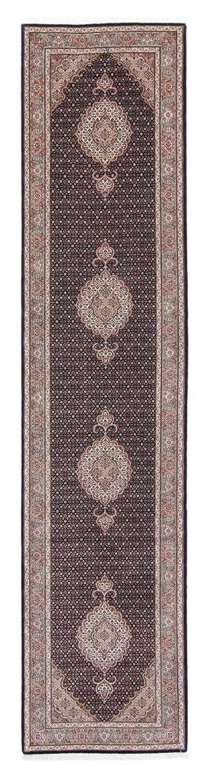 Løber Persisk tæppe - Tabriz - 387 x 82 cm - flerfarvet