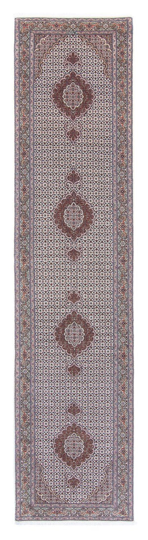 Løber Persisk tæppe - Tabriz - 405 x 83 cm - flerfarvet