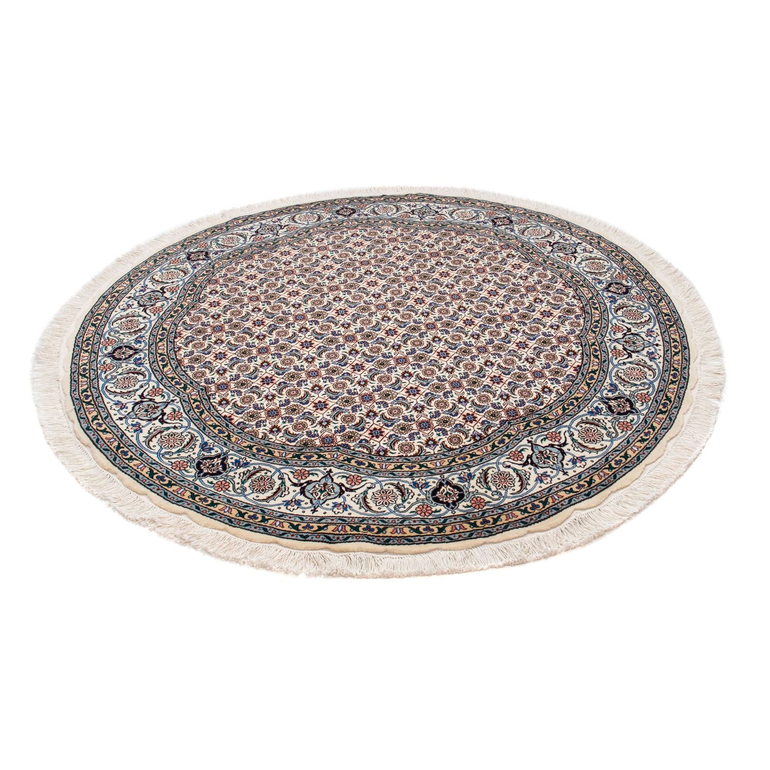 Persisk tæppe - Tabriz - Royal rundt  - 150 x 150 cm - beige