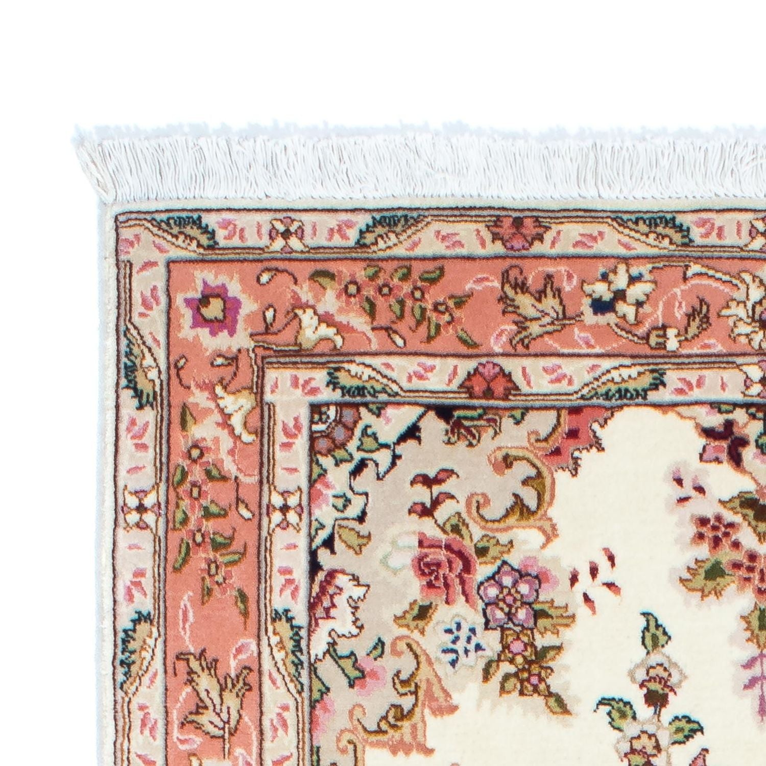 Løber Persisk tæppe - Tabriz - Royal - 212 x 82 cm - beige