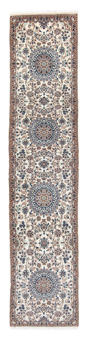 Løber Persisk tæppe - Nain - 376 x 75 cm - beige