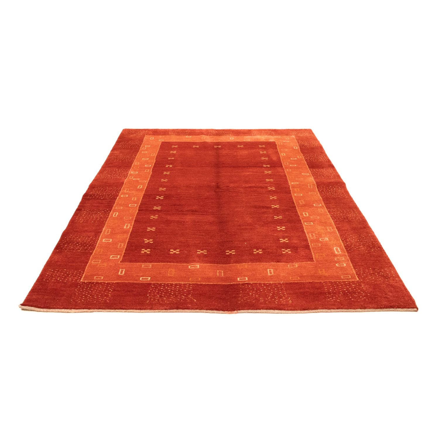Gabbeh-tæppe - Persisk - 227 x 166 cm - rød