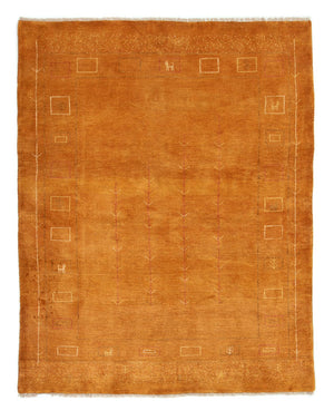 Gabbeh-tæppe - Persisk - 193 x 151 cm - guld