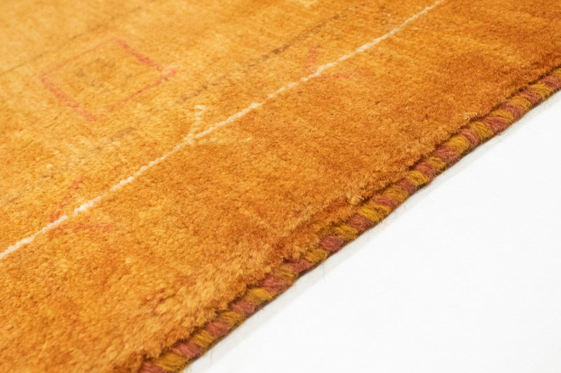 Gabbeh-tæppe - Persisk - 193 x 151 cm - guld