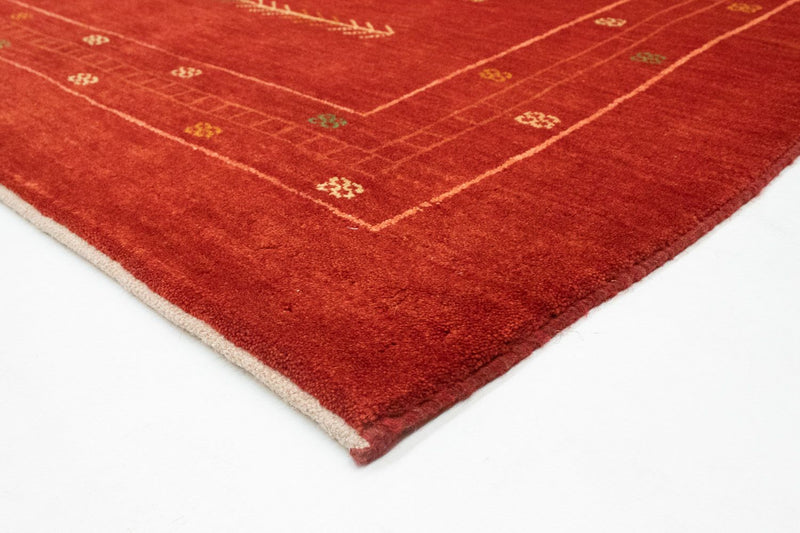 Gabbeh-tæppe - Persisk - 193 x 149 cm - rød