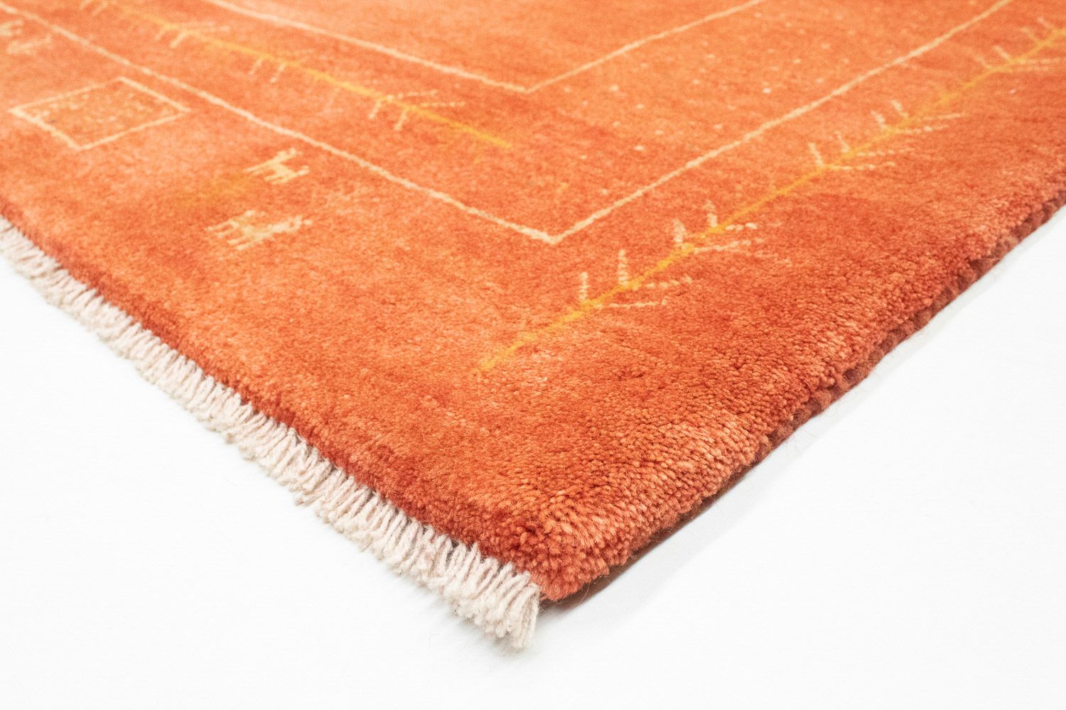 Gabbeh-tæppe - Persisk - 202 x 151 cm - rust