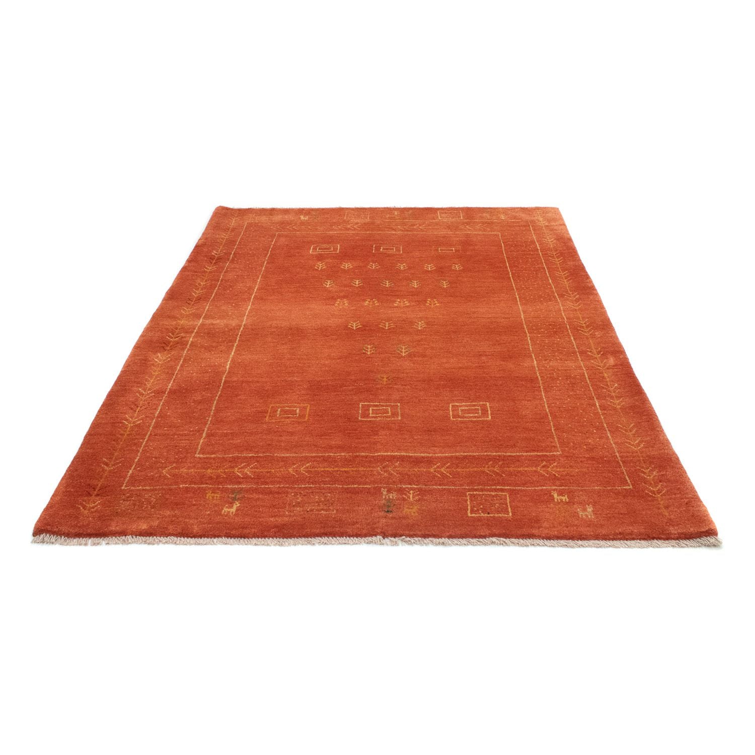 Gabbeh-tæppe - Persisk - 202 x 151 cm - rust