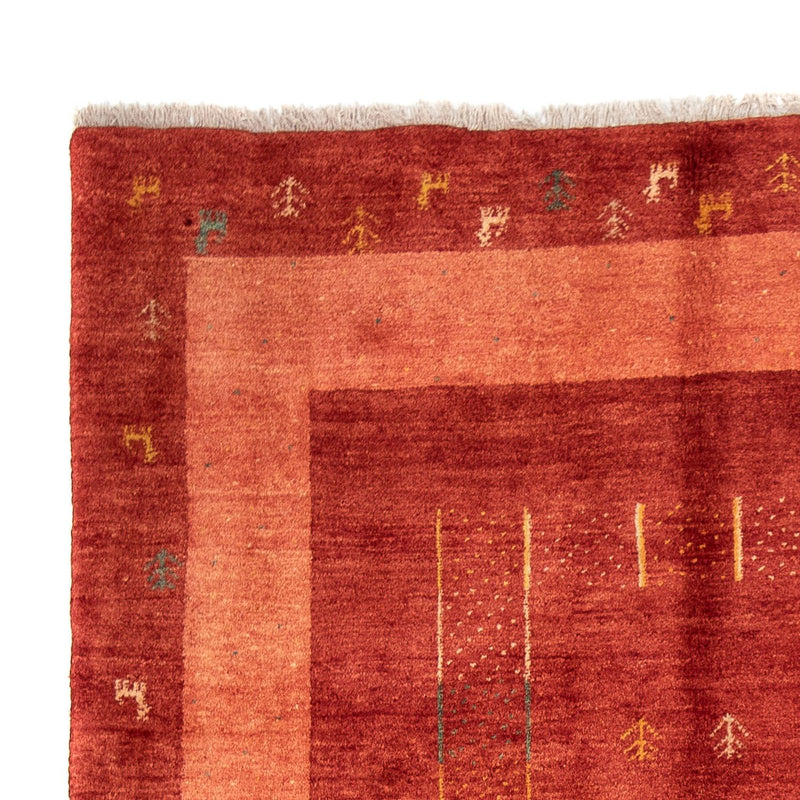 Gabbeh-tæppe - Persisk - 229 x 173 cm - mørkerød