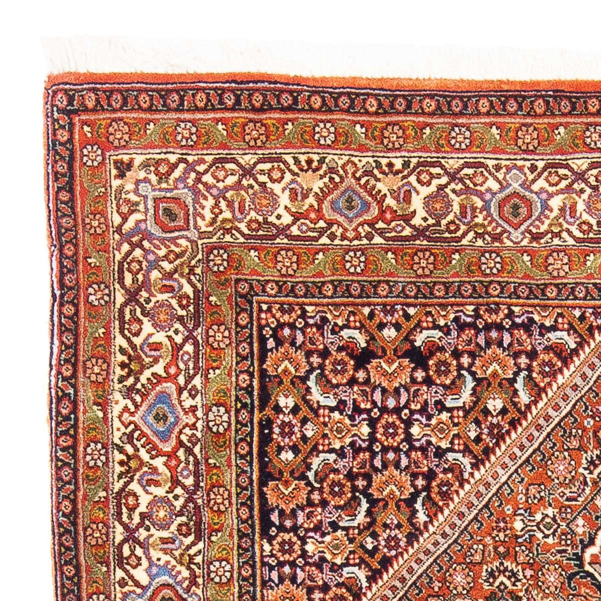 Persisk tæppe - Bijar - 153 x 108 cm - lysrød