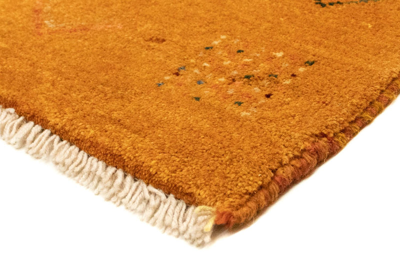 Gabbeh-tæppe - Persisk - 130 x 81 cm - guld