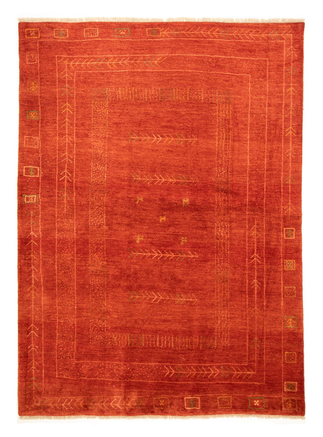 Gabbeh-tæppe - Persisk - 230 x 170 cm - rød