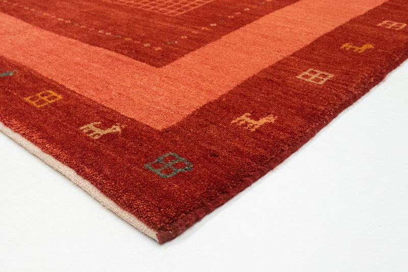Gabbeh-tæppe - Persisk - 201 x 146 cm - rød
