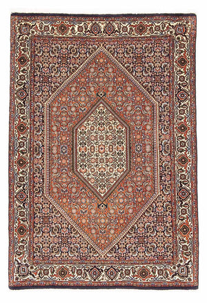Persisk tæppe - Bijar - 150 x 108 cm - rød