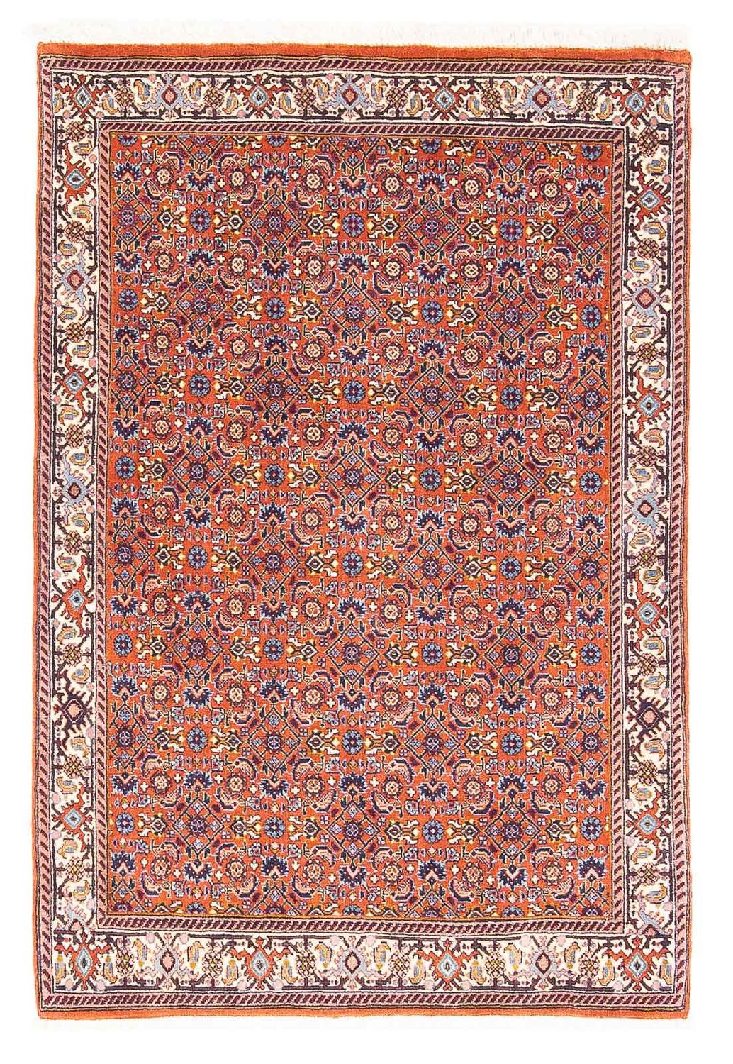 Persisk tæppe - Bijar - 132 x 87 cm - rød