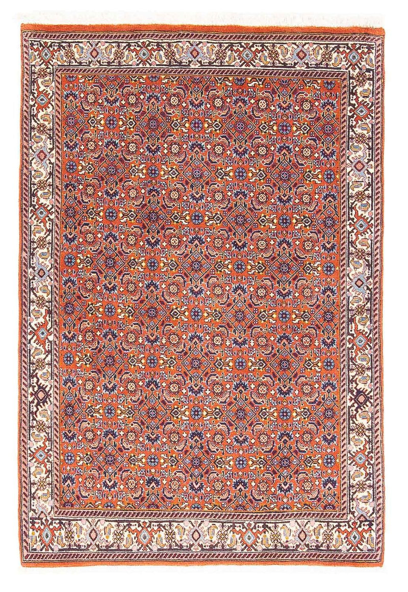 Persisk tæppe - Bijar - 132 x 87 cm - rød