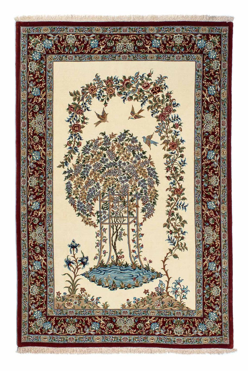 Persisk tæppe - Ghom - 205 x 135 cm - beige