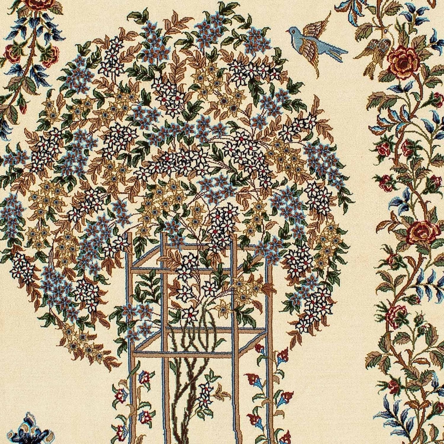 Persisk tæppe - Ghom - 205 x 135 cm - beige