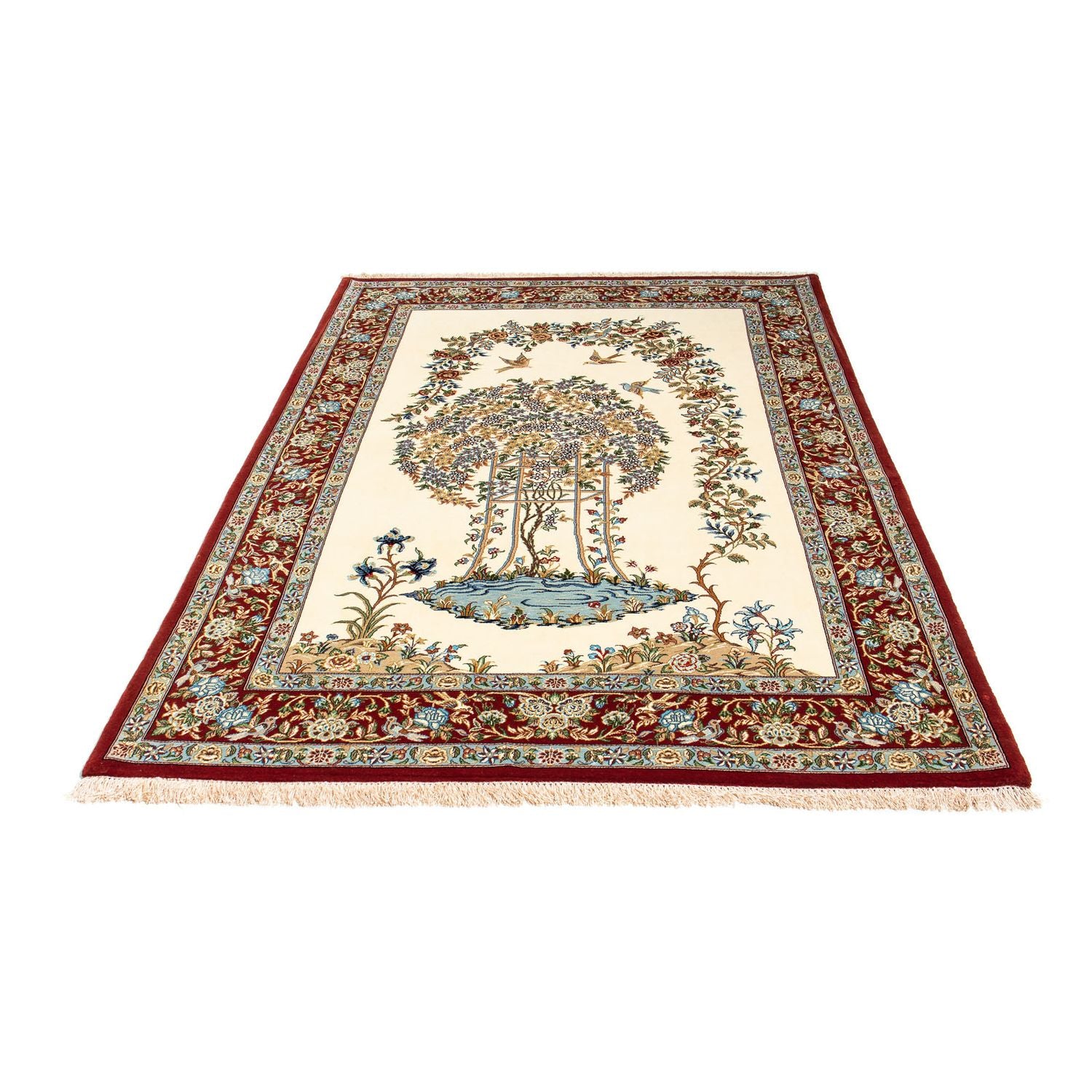 Persisk tæppe - Ghom - 205 x 135 cm - beige