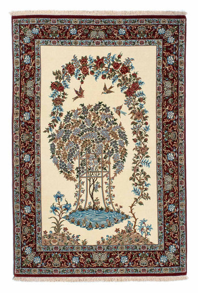 Qom Tæppe 133x207cm - Persisk tæppe