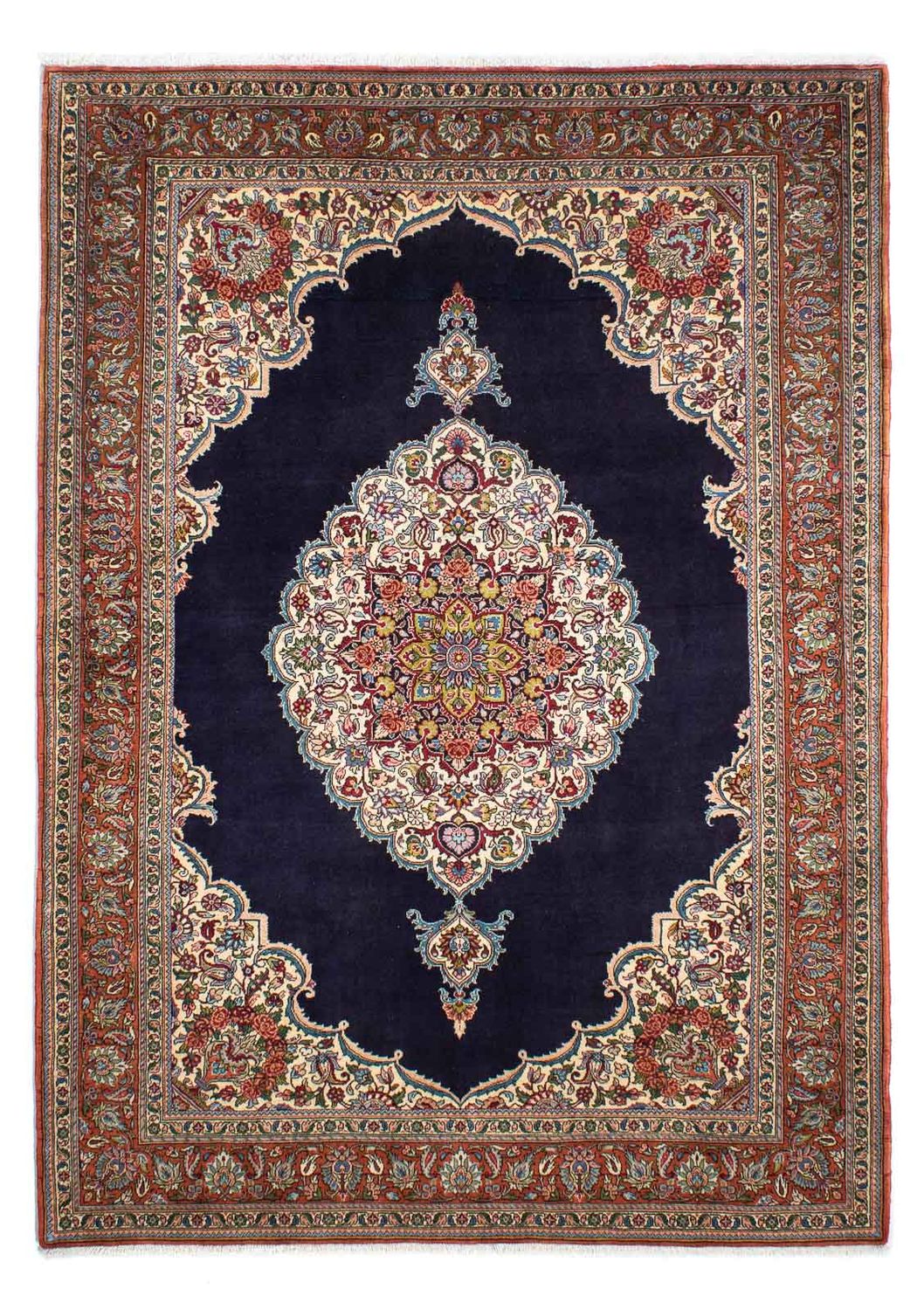 Persisk tæppe - Nomadisk - 233 x 169 cm - mørkeblå