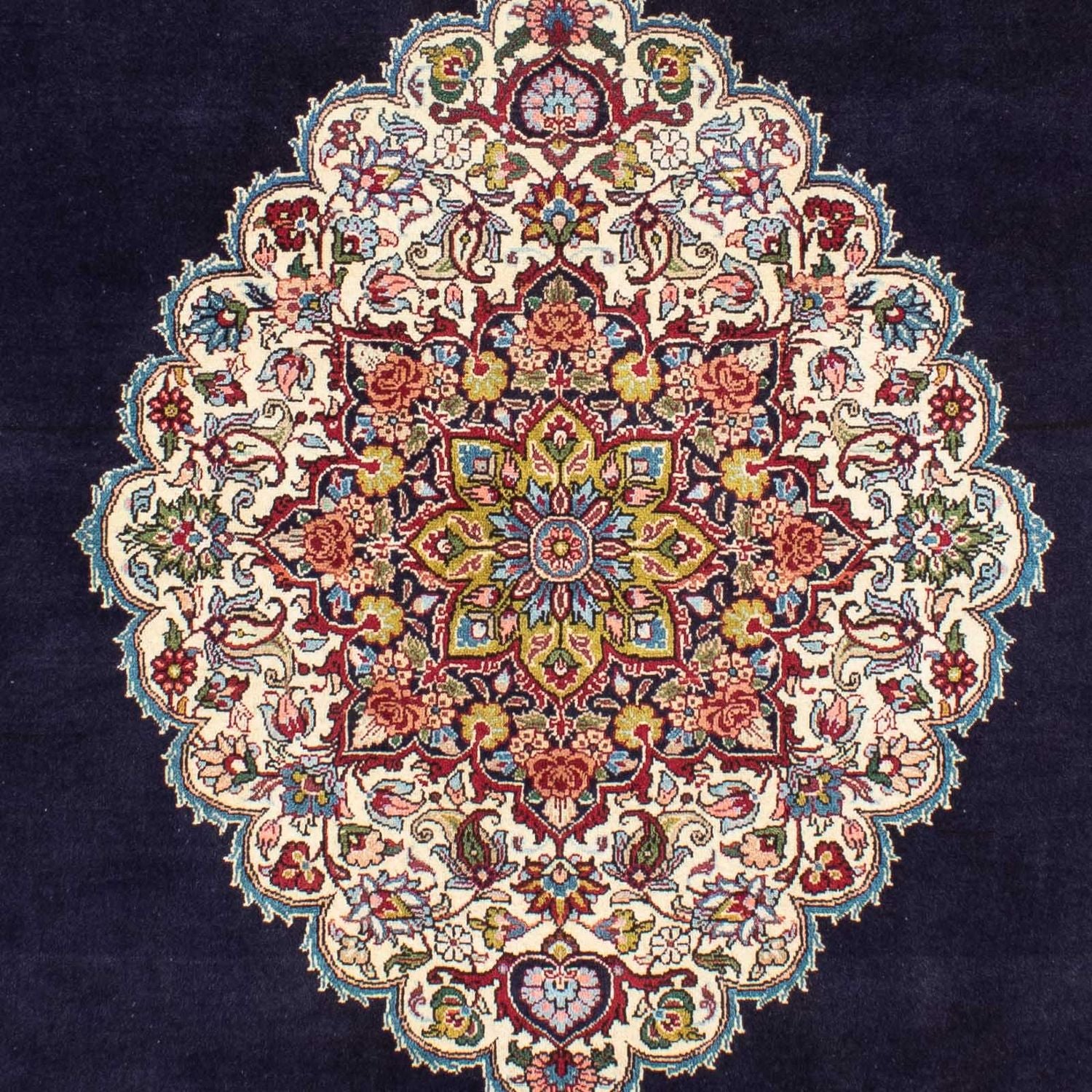 Persisk tæppe - Nomadisk - 233 x 169 cm - mørkeblå
