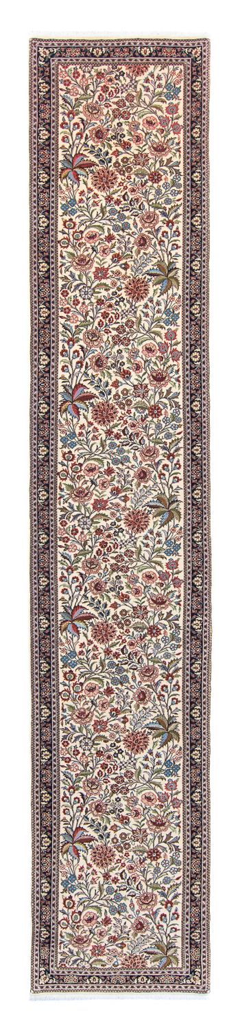 Løber Persisk tæppe - Ghom - 400 x 70 cm - beige