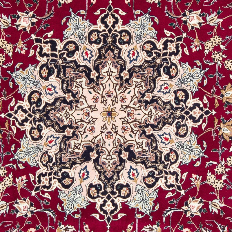 Persisk tæppe - Tabriz - Royal - 308 x 203 cm - mørkerød