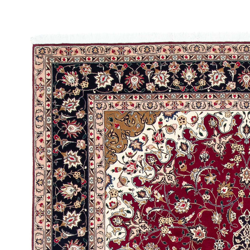 Persisk tæppe - Tabriz - Royal - 308 x 203 cm - mørkerød