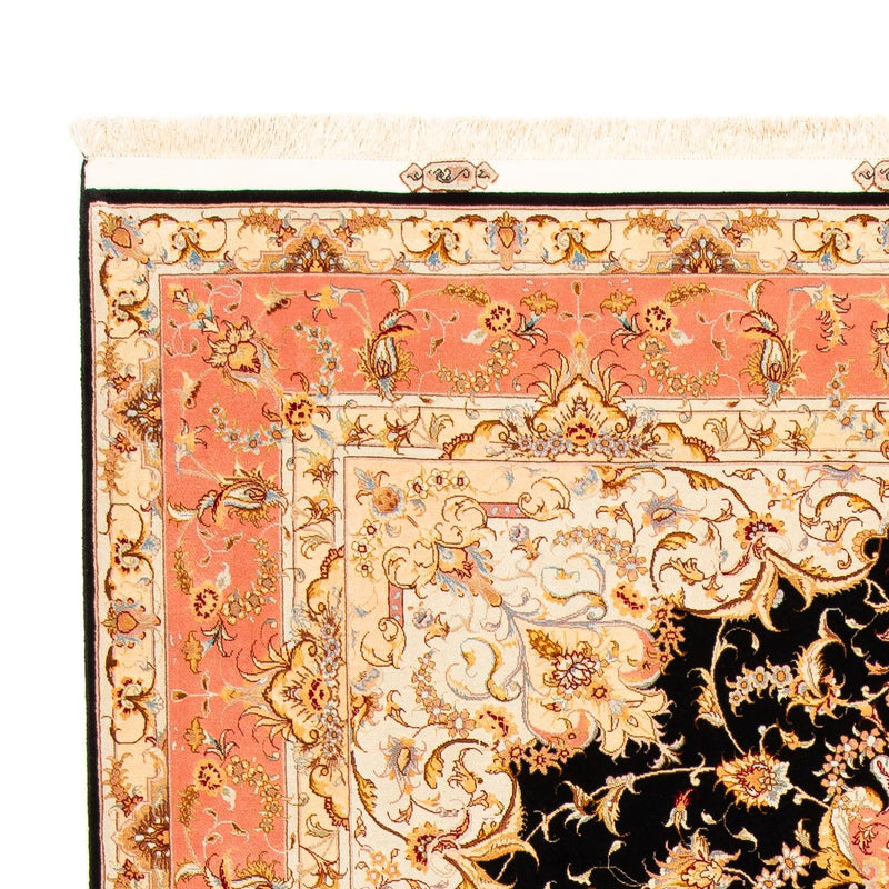 Persisk tæppe - Tabriz - 297 x 198 cm - mørkeblå