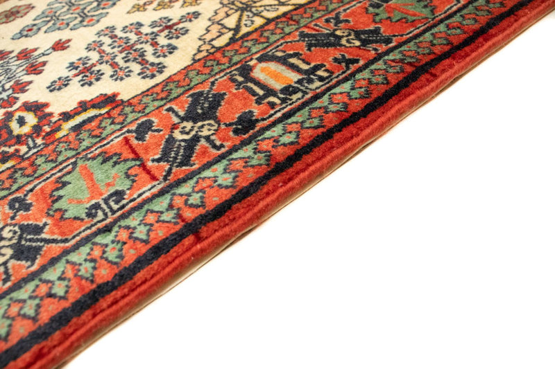 Persisk tæppe - Nomadisk - 159 x 120 cm - beige